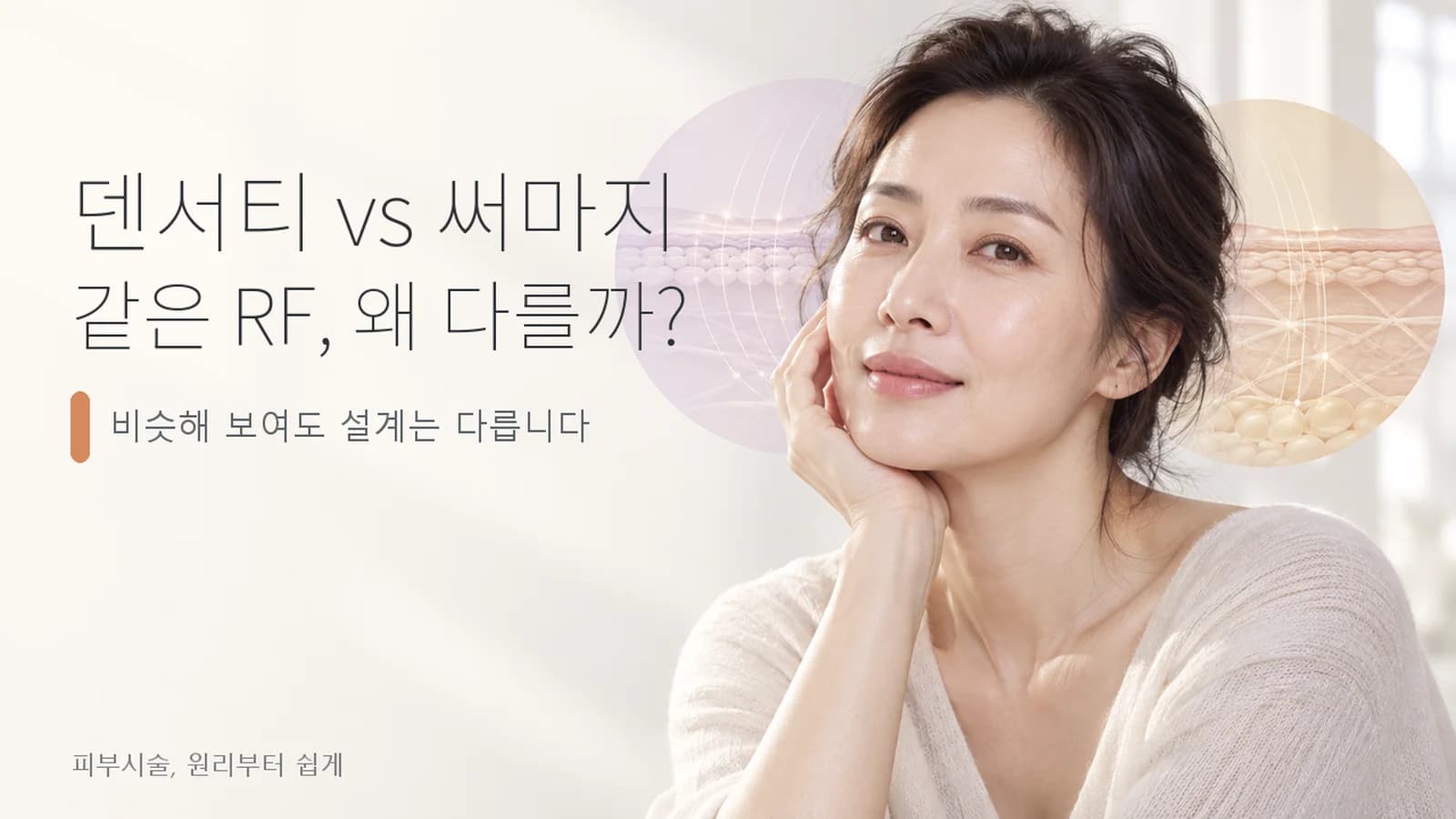 덴서티와 써마지, 뭐가 다른가요?