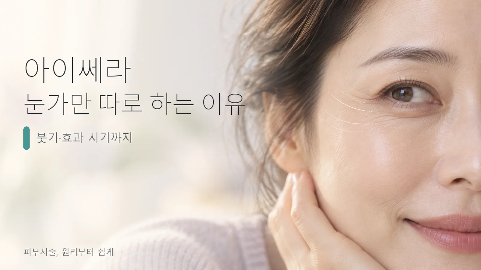 아이쎄라 — 눈가 리프팅의 원리, 효과, 다운타임