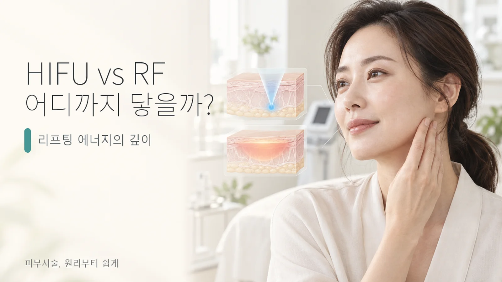 리프팅, 초음파(HIFU)와 고주파(RF)부터